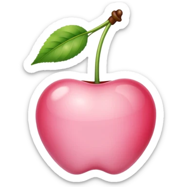 light pink Cherry sticker