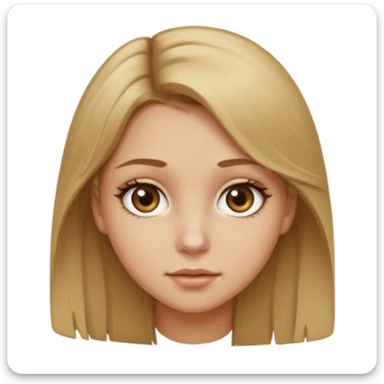 light brown eyed and dirty blonde girl sticker