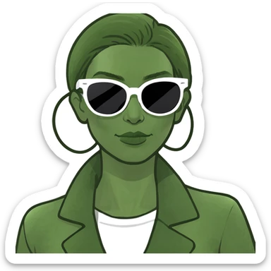 Jetset girlfriend sticker