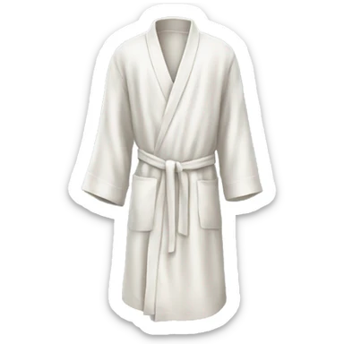 White linen robe sticker
