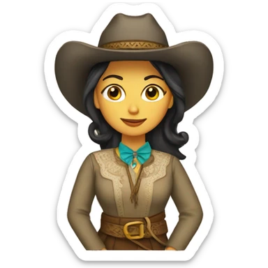 MUJER VAQUERA sticker