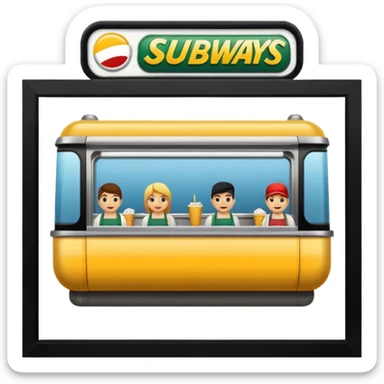 subway restaurant  sticker