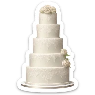 Wedding cake sticker