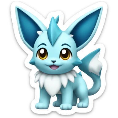 Glaceon Vaporeon Pokémon sticker