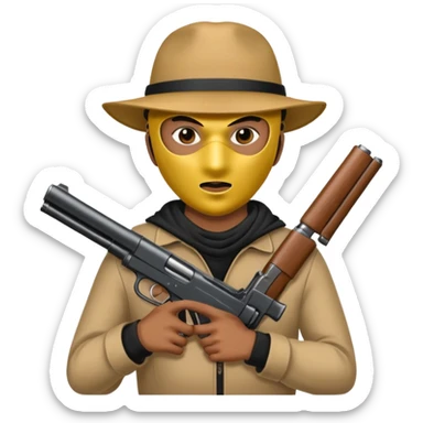 Robbery image  sticker