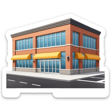 large grocery supermarket building exterior sticker