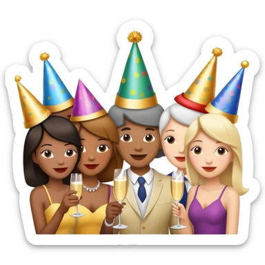 It’s a celebration! Hands up jumping for joy! Whooo that’s what I’m talking about  sticker