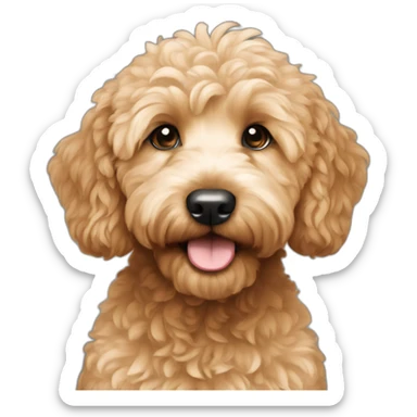 Mini goldendoodle sticker