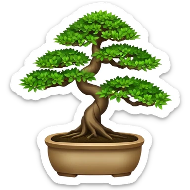 Bonsai tree sticker