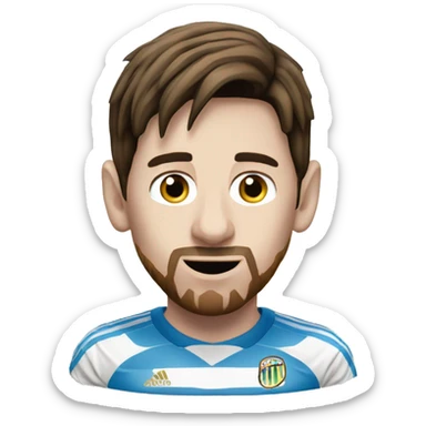 lionel messi with world cup sticker