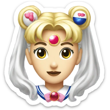 Sailor moon head sticker
