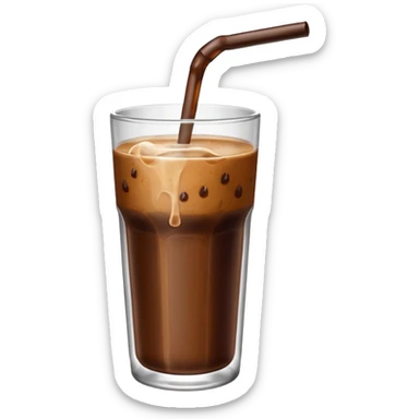 Ice coffee bottle  sticker