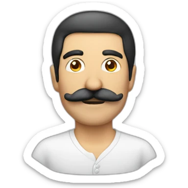 turkish man with moustache sticker