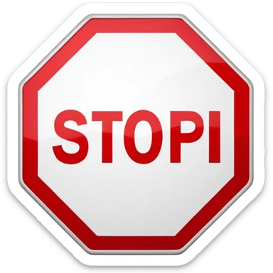 stop it sign sticker