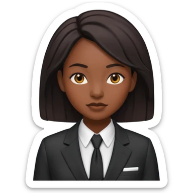 black queen with suit sticker