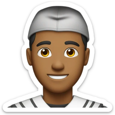 tan guy graduation sticker