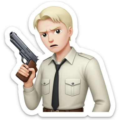 homme qui se suicide sticker