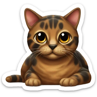 Tortoise shell cat sticker