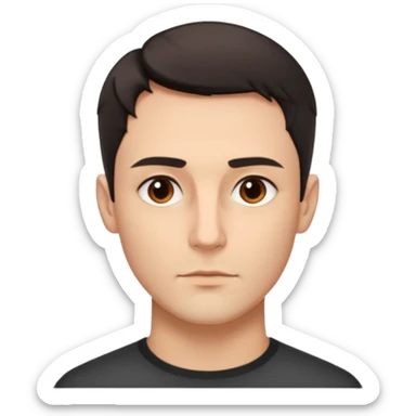 Sigma mewing face sticker