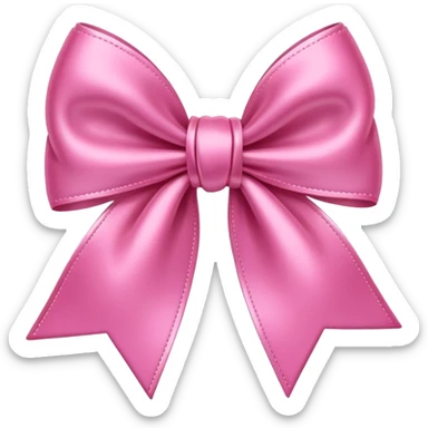 Pink cute bow sticker