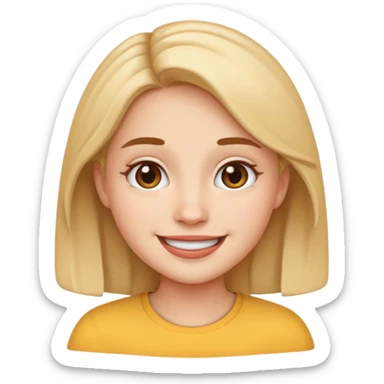 anya forger emoji with a contour sticker