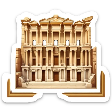 Cinematic Realistic The Library of Celsus Emoji sticker