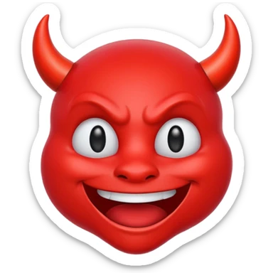 Red Devil Emoji sticker