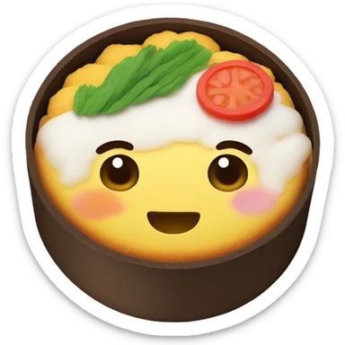 a korean bento cake sticker