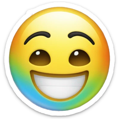 A mirror reflecting a happy face with stars for being proud of yourself." sticker