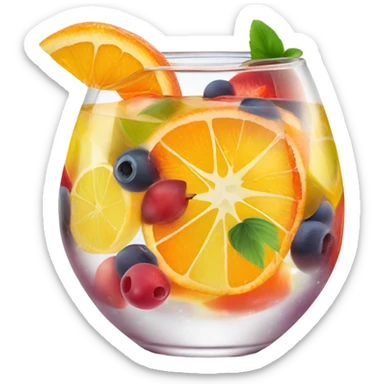 Glass of sangria sticker
