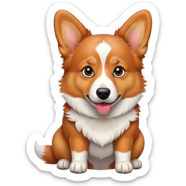 Corgis red heeler mix sticker