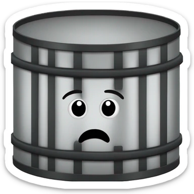 black oil barrel sticker