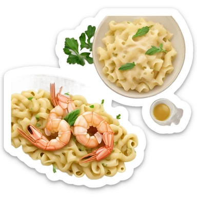 Shrimp cauliflower pasta  sticker