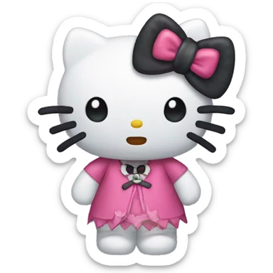 Hello kitty in Halloween  sticker