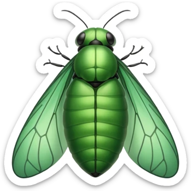 Pupa mariposa sticker