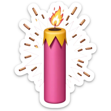 firecracker pinkl sticker