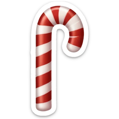 Candy cane sticker