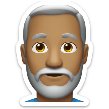 Un homme avec une barbe grise qui hausse les épaules  sticker