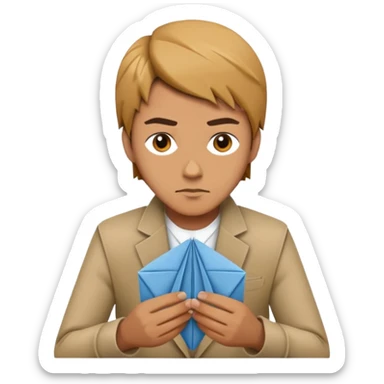 Street Origami Folder man sticker