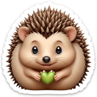 Baby hedgehog sticker