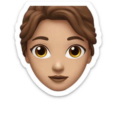 woman body with blues eyes, large and straight brown hair, pink diving underwater black suit sticker