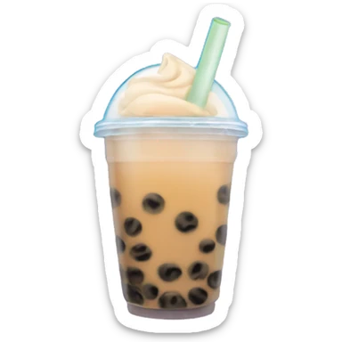 Bubble tea sticker