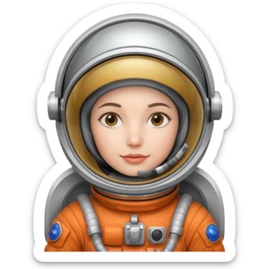 astronot women  sticker