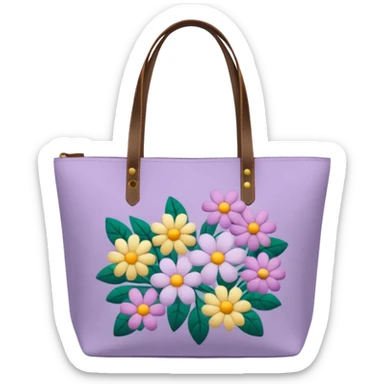 light purple tote bag sticker