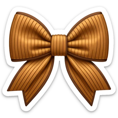 Corduroy bow ribbed texture sticker