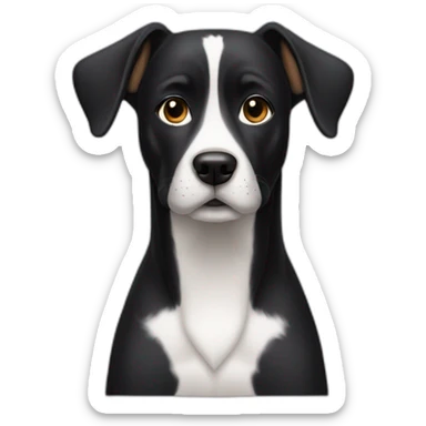Black working coker dog sticker