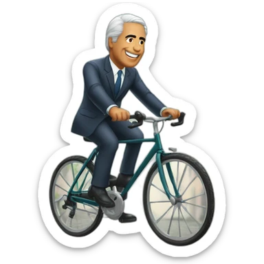 António Costa Primeiro Ministro Portugal riding bicycle sticker