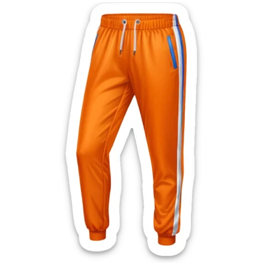 Tracksuit bottom orange sticker