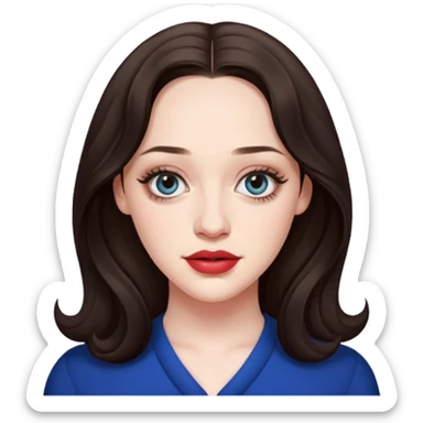 Kat Dennings real features sticker