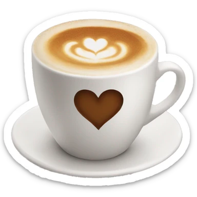 cappucino heart emoji sticker